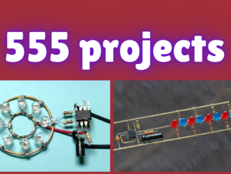 555 LED flasher circuit diagram