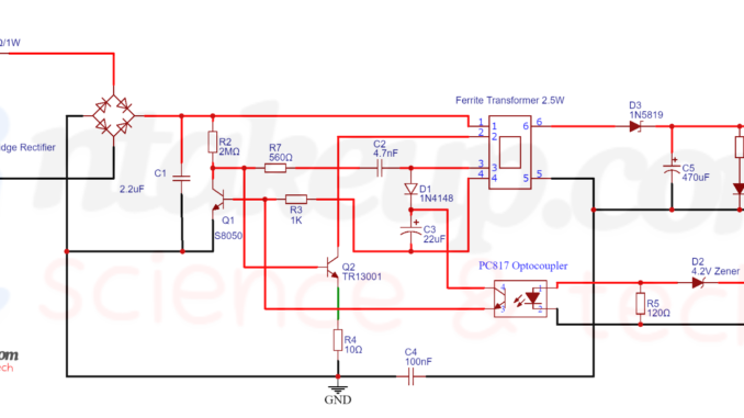 Simple Cell Phone Charger Circuit Diagram